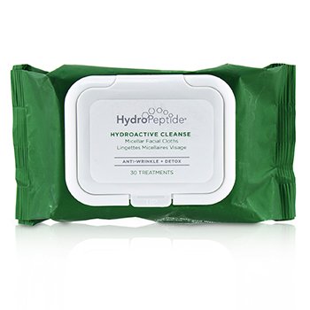 HydroPeptide Hydroactive Bersihkan Pakaian Wajah Micellar (Hydroactive Cleanse Micellar Facial Clothes)
