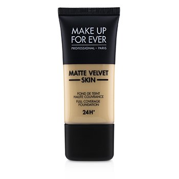 Make Up For Ever Yayasan Cakupan Penuh Kulit Matte Velvet - # Y225 (Marmer) (Matte Velvet Skin Full Coverage Foundation - # Y225 (Marble))
