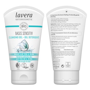 Dasar Sensitiv Cleansing Gel - Aloe Vera Organik & Jojoba (Untuk Kulit Normal &kombinasi)