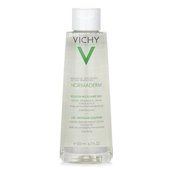 Normaderm 3 In 1 Micellar Solution - Membersihkan, Menghilangkan Make-Up &Menenangkan Wajah &Mata (Untuk Kulit Berminyak / Sensitif)