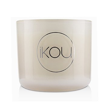 iKOU Essentials Aromaterapi Lilin Lilin Alami Kaca - Sukacita (Bunga Flanel Putih Australia) (Essentials Aromatherapy Natural Wax Candle Glass - Joy (Australian White Flannel Flower))