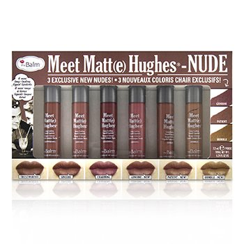 TheBalm Temui Matt(e) Hughes 6 Mini Long Lasting Liquid Lipsticks Kit - Nude (Meet Matt(e) Hughes 6 Mini Long Lasting Liquid Lipsticks Kit  - Nude)