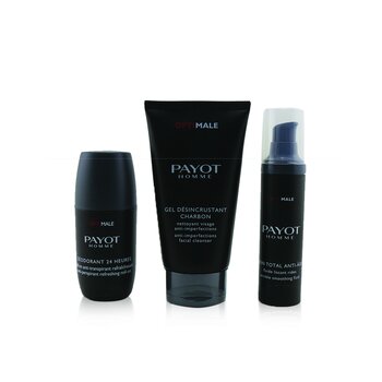 Optimal Energising Ritual Untuk Pria Set : 1x Pembersih Wajah 150ml + 1x Cairan Pemulusan Kerut 50ml + 1x 24 Jam Roll-On 75ml
