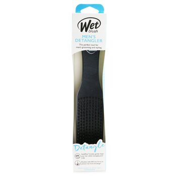 Wet Brush Kulit Detangler Pria - # Hitam (Mens Detangler Leather - # Black)