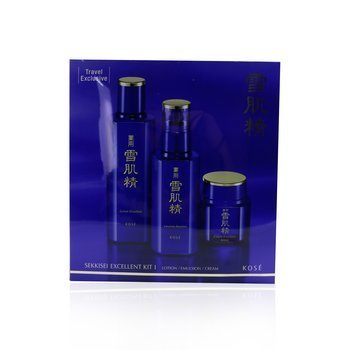 Sekkisei Excellent Kit I: Lotion Sangat Baik 200ml + Emulsi sangat baik 140ml + Krim Sangat Baik 50g