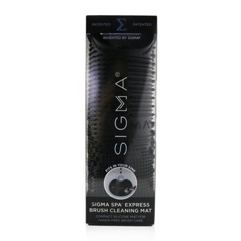 Sigma Beauty Spa Express Brush Cleaning Mat - Hitam (Spa Express Brush Cleaning Mat - Black)