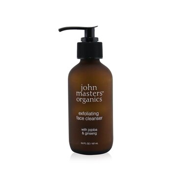 John Masters Organics Exfoliating Pembersih Wajah Dengan Jojoba &Ginseng (Exfoliating Face Cleanser With Jojoba & Ginseng)