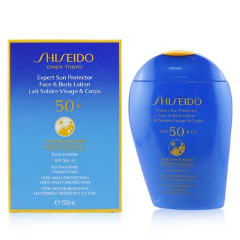 Shiseido Ahli Sun Protector SPF 50 + UVA Face &Body Lotion (Ternyata Tidak Terlihat, Perlindungan Sangat Tinggi, Sangat Tahan Air) (Expert Sun Protector SPF 50+UVA Face & Body Lotion (Turns Invisible, Very High Protection, Very Water-Resistant))