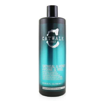 Tigi Catwalk Oatmeal &Honey Nourishing Shampoo - Untuk Rambut Kering dan Rusak (Topi) (Catwalk Oatmeal & Honey Nourishing Shampoo - For Dry, Damaged Hair (Cap))