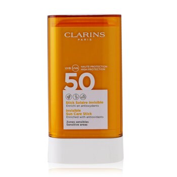 Clarins Invisible Sun Care Stick SPF50 - Untuk Area Sensitif (Invisible Sun Care Stick SPF50 - For Sensitive Areas)