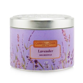Lilin Timah Lilin Lilin Lebah 100% - Lavender (100% Beeswax Tin Candle - Lavender)