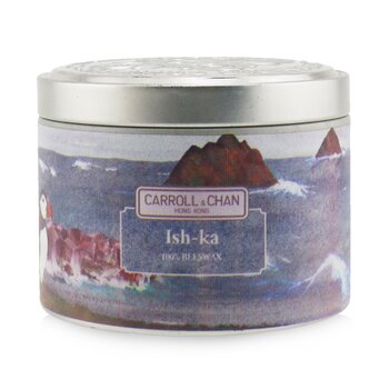 The Candle Company (Carroll & Chan) Lilin Timah Lilin Lilin Lebah 100% - Ish-Ka (100% Beeswax Tin Candle - Ish-Ka)