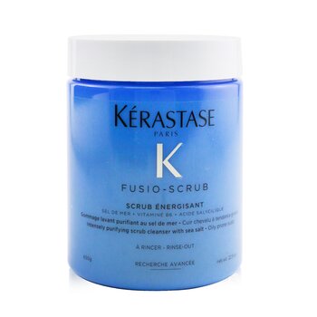Fusio-Scrub Scrub Energisant Intens Memurnikan Scrub Cleanser dengan Garam Laut (Kulit Kepala Berminyak Rawan)