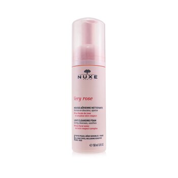 Nuxe Busa Pembersih Cahaya Sangat Mawar - Untuk Semua Jenis Kulit (Very Rose Light Cleansing Foam - For All Skin Types)