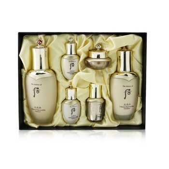 Cheonyuldan Ultimate Rejuvenating Set: Balancer (150ml +25ml) + Emulsi (110ml + 25ml) + Essence 8ml + Cream 10ml