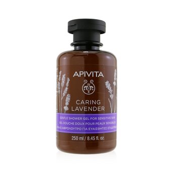 Apivita Caring Lavender Gentle Shower Gel Untuk Kulit Sensitif (Caring Lavender Gentle Shower Gel For Sensitive Skin)