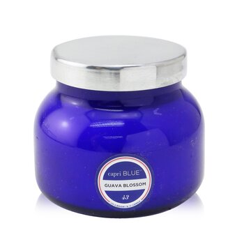 Lilin Toples Biru - Bunga Jambu Biji (Blue Jar Candle - Guava Blossom)