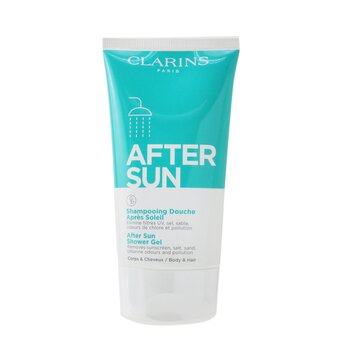 Clarins Setelah Sun Shower Gel - Untuk Tubuh & Rambut (After Sun Shower Gel - For Body & Hair)