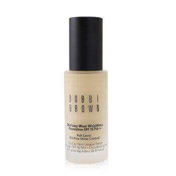 Bobbi Brown Kulit Panjang Memakai Foundation Tanpa Bobot SPF 15 - # Porselen Netral (Skin Long Wear Weightless Foundation SPF 15 - # Neutral Porcelain)