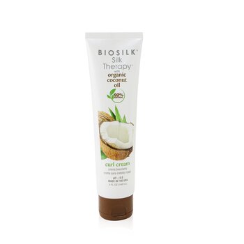 BioSilk Terapi Sutra dengan Coconut Oil Curl Cream (Silk Therapy with Coconut Oil Curl Cream)