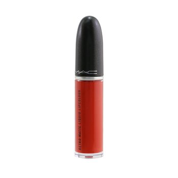 Retro Matte Liquid Lipcolour - # 111 Cukup Menonjol (Merah Oranye Terang) (Matte)
