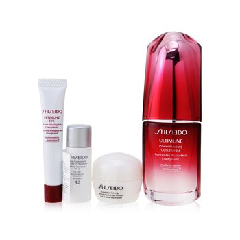 Shiseido Ultimate Hydrating Glow Set: Ultimune Power Infusing Concentrate 30ml + Moisturizing Gel Cream 10ml + Eye Concentrate 5ml + SPF 42 Sunscreen 7ml (Ultimate Hydrating Glow Set: Ultimune Power Infusing Concentrate 30ml + Moisturizing Gel Cream 10ml + Eye Concentrate 5ml + SPF 42 Sunscreen 7ml)