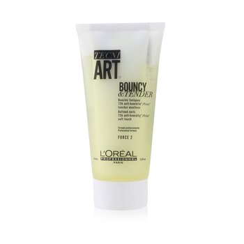 LOreal Professionnel Tecni.Art Bouncy &tender (Ikal yang Ditentukan, Anti-Kelembaban 72H */ Frizz * Sentuhan Lembut - Gaya 2) (Professionnel Tecni.Art Bouncy & Tender (Defined Curls, 72H Anti-Humidity*/ Frizz* Soft Touch - Force 2))