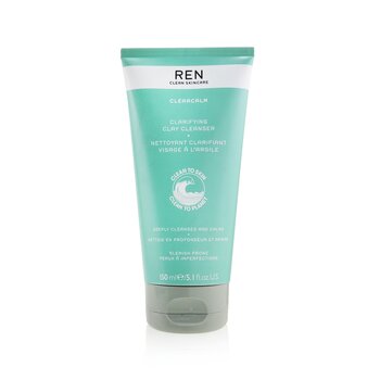 Ren Clearcalm Clarifying Clay Cleanser (Untuk Kulit Rawan Noda) (Clearcalm Clarifying Clay Cleanser (For Blemish Prone Skin))