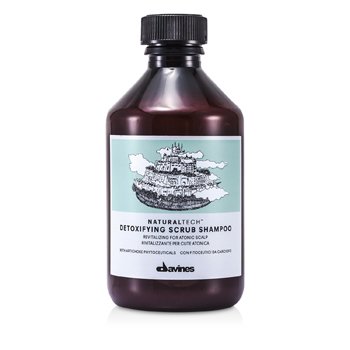 Davines Natural Tech Detoxifying Scrub Shampoo (Untuk Kulit Kepala Atonik) (Natural Tech Detoxifying Scrub Shampoo (For Atonic Scalp))