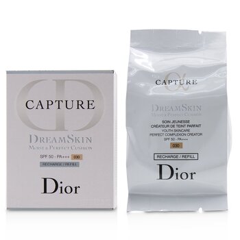 Christian Dior Tangkap Dreamskin Moist &Perfect Cushion SPF 50 Refill - # 030 (Sedang Krem) (Capture Dreamskin Moist & Perfect Cushion SPF 50 Refill - # 030 (Medium Beige))