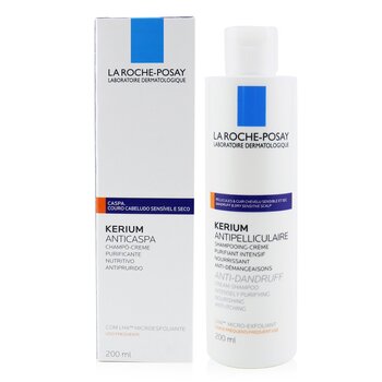 La Roche Posay Kerium Anti-Ketombe Cream Shampoo (Untuk Rambut Kering atau Kulit Kepala) (Kerium Anti-Dandruff Cream Shampoo (For Dry Hair or Scalp))