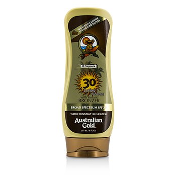 Australian Gold Lotion Sunscreen SPF 30 dengan Instant Bronzer (Lotion Sunscreen SPF 30 with Instant Bronzer)
