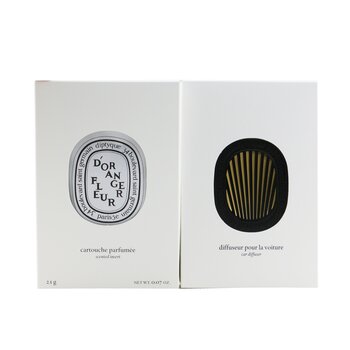 Diptyque Diffuser Mobil - Fleur DOranger (Bunga Jeruk) (Car Diffuser - Fleur DOranger (Orange Blossom))