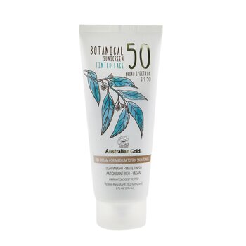 Botanical Sunscreen SPF 50 Tinted Face BB Cream - Sedang hingga Kecokelatan (Botanical Sunscreen SPF 50 Tinted Face BB Cream - Medium to Tan)
