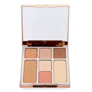 Tampilan Instan Cinta Dalam Palet (1x Powder, 1x Blush, 1x Highlight, 1x Bronzer, 3x Warna Mata) - # Kecantikan Yang Cukup Memerah