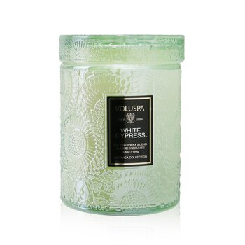 Voluspa Lilin Toples Kecil - Cemara Putih (Small Jar Candle - White Cypress)