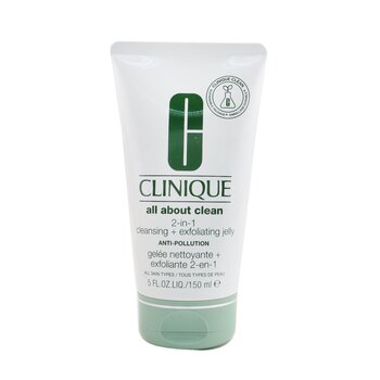 Clinique Semua Tentang Pembersihan 2-In-1 Bersih + Exfoliating Jelly (All About Clean 2-In-1 Cleansing + Exfoliating Jelly)