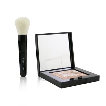 Bobbi Brown Penyorotan Set Bubuk (1x Bubuk Penyorotan + 1x Sikat Wajah Mini) - #Pink Glow (Highlighting Powder Set (1x Highlighting Powder + 1x Mini Face Brush) - #Pink Glow)