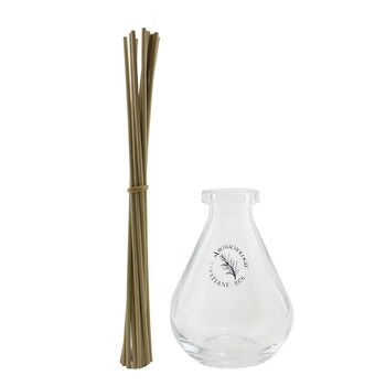 Diffuser Parfum Rumah - Bentuk Tetesan (Botol Kaca &Anyar) (Home Perfume Diffuser - Droplet Shape (Glass Bottle & Reeds))