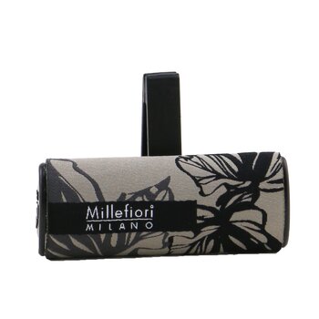 Millefiori Icon Textile Floral Car Air Freshener - Vanilla &Wood (Icon Textile Floral Car Air Freshener - Vanilla & Wood)