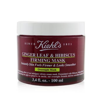 Kiehls Daun Jahe &Hibiscus Mengencangkan Masker (Ginger Leaf & Hibiscus Firming Mask)