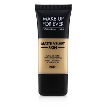 Make Up For Ever Yayasan Cakupan Penuh Kulit Matte Velvet - # Y305 (Soft Beige) (Matte Velvet Skin Full Coverage Foundation - # Y305 (Soft Beige))