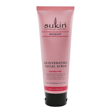 Sukin Rosehip Rejuvenating Facial Scrub (Jenis Kulit Kering & Tertekan) (Rosehip Rejuvenating Facial Scrub (Dry & Distressed Skin Types))