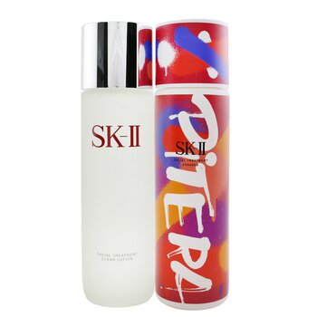 SK II Pitera Deluxe Set (Street Art Limited Edition): Facial Treatment Clear Lotion 230ml + Facial Treatment Essence (Merah) 230ml (Pitera Deluxe Set (Street Art Limited Edition): Facial Treatment Clear Lotion 230ml + Facial Treatment Essence (Red) 230ml)