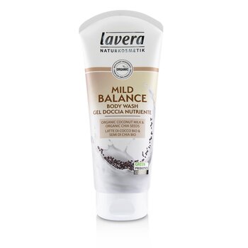 Lavera Body Wash - Keseimbangan Ringan (Santan Organik & Biji Chia Organik) (Body Wash - Mild Balance (Organic Coconut Milk & Organic Chia Seeds))