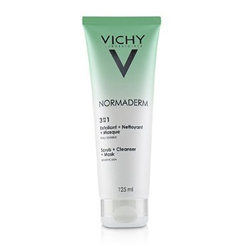 Vichy Normaderm 3 In 1 Scrub + Cleanser + Masker (Untuk Kulit Berjerawat / Kulit Sensitif) (Normaderm 3 In 1 Scrub + Cleanser + Mask (For Acne Prone Skin / Sensitive Skin))