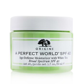 Origins Pelembab Spf 40 Age-Defense Dunia yang Sempurna Dengan Teh Putih (A Perfect World SPF 40 Age-Defense Moisturizer With White Tea)