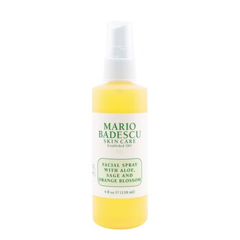 Mario Badescu Semprotan Wajah Dengan Aloe, Sage &Orange Blossom (Facial Spray With Aloe, Sage & Orange Blossom)