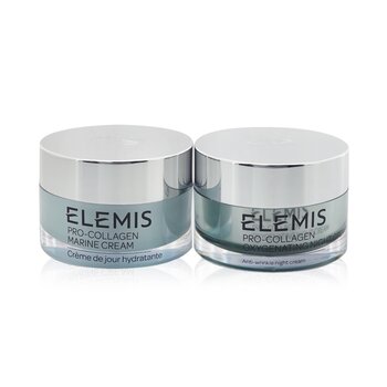 Menghidrasi Siang & Malam Duo Set: Pro-Kolagen Marine Cream 50ml + Pro-Kolagen Oksigenasi Krim Malam 50ml