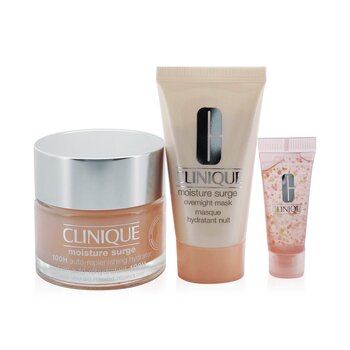 Moisture Overload Set: Lonjakan Kelembaban 100H 50ml + Masker Semalam 30ml + Mata Konsentrat 96 Jam 5ml + Tas